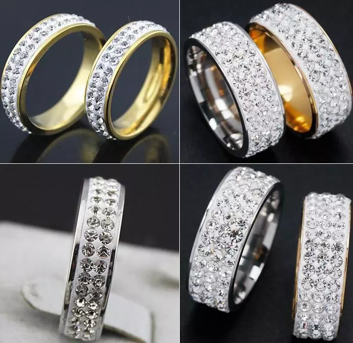 Stainless steel rings on sale womens