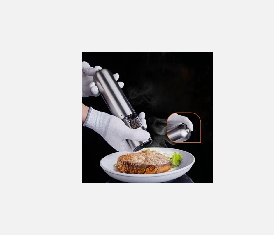 Macinasale E Pepe Elettrico Lanestock: Set Da Cucina Con Supporto, Luci LED E Macinazione Regolabile - Regalo Perfetto Per Chi Amo Cucinare!
