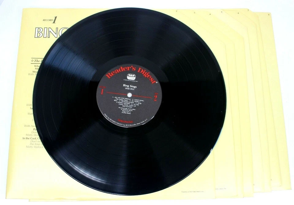 Bing (Crosby) Sings 96 Of His Greatest Hits Vinyl 8 LP Box Set  Collectors F.S. - Image 3 of 4