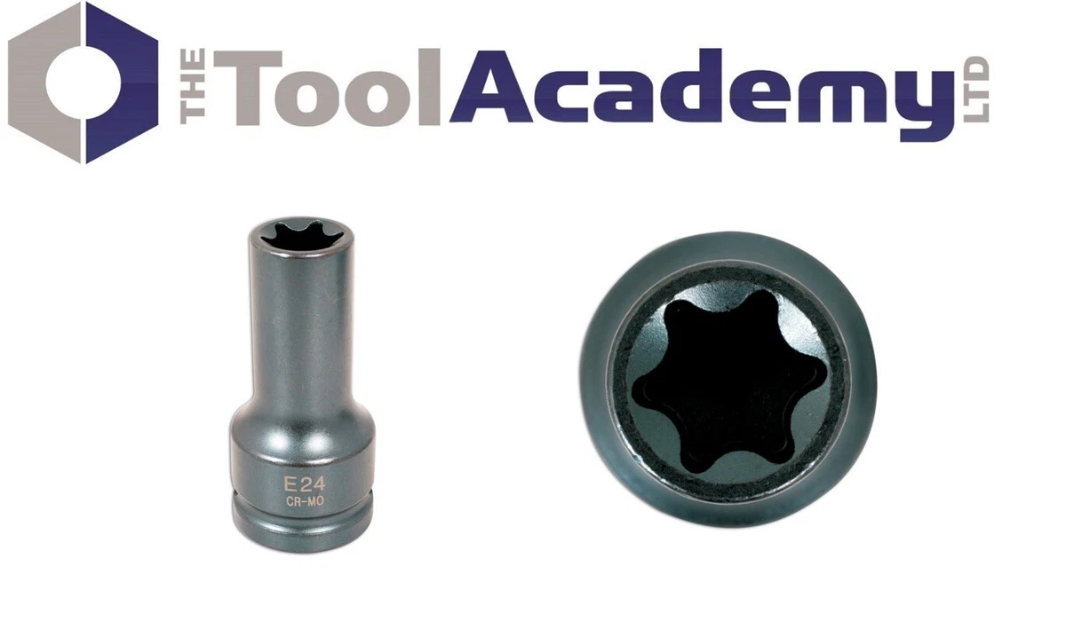 Laser Tools 4562 3 4 Drive E24 Socket Impact Torx Star for Wheel Flange Bolts