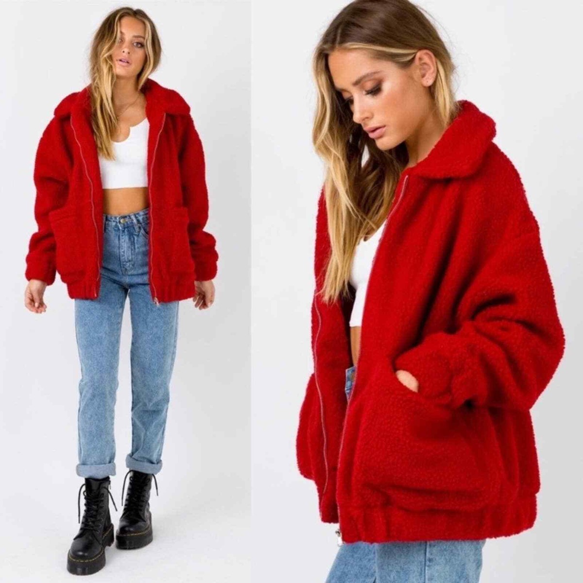I.Am.Gia Pixie Pile Fleece Coat Red XS | eBay I.Am.Gia Pixie Pile Fleece Coat Red XS | eBay