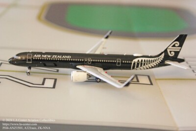 Phoenix Model Air New Zealand Airbus A321neo All Black Color Diecast Model 1:400