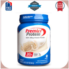 Vanilla Whey Protein Powder   30g Protein, 1g Sugar, Keto Friendly, 17 Servings