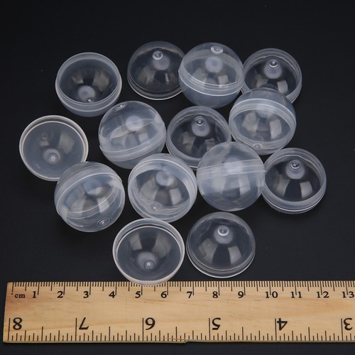 50szt 28mm Średnica PP Puste okrągłe kapsułki zabawek do automatu z piłką - Zdjęcie 3 z 4