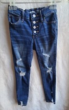 Lot Of 2 Old Navy Rockstar Super Skinny Jeggings High Rise Girls Sz 7 Denim Jean