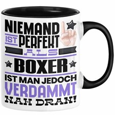 Boxer Geschenk Tasse Lustige Geschenkidee für Boxer Geburtstag Kaffee-Becher Nie