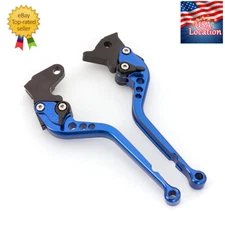 For Yamaha YFM660 Raptor 2001-2006 FXCNC Brake Clutch Levers Adjust Blue Handle