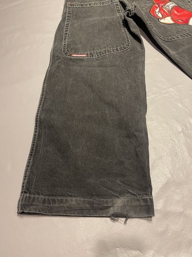 Y2K Jnco Jeans Black Size 33/32 Boxing Gloves Rare - Picture 6 of 14