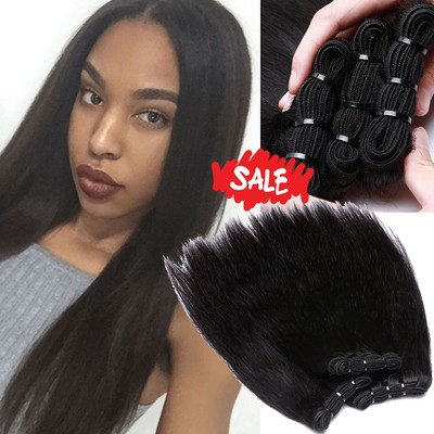 Brazilian Virgin Hair Extensions 20-26 Inch Straight Bundles 4 Pack Amazon.com : Straight Weave Human Hair 4 Bundles Human Hair  main image 4