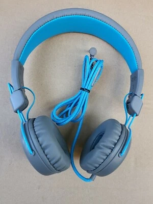 JLab Audio Studio Wired On-Ear Headphones BLUE COLOR.