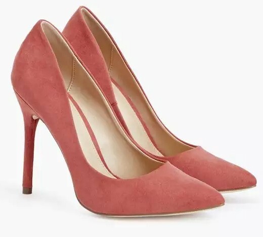 High Heel Pointed Toe 4.4 in Stiletto Rosette Pumps US 11 (118)