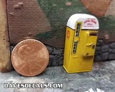 VM-O-RC DAVE'S DETAILS O SCALE VENDO POP COLA DRINK SODA MACHINE KIT (UNBUILT)