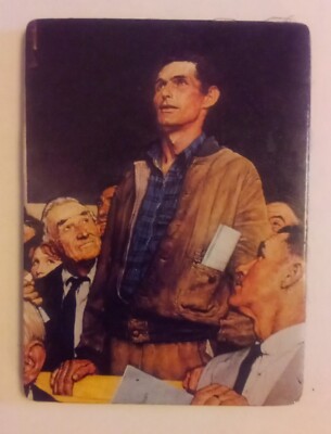 NORMAN ROCKWELL MAGNET REFRIGERATOR Four Freedoms Freedom of Speech Artist USA