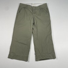 Gap Pants Women  s 6 Olive Green Cropped Favorite Chino Measures 31x20.5
