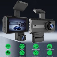 Car Dash Cam 1080P Dual Lens Built in G-Sensor Loop Recording Parking Monitor