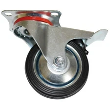 75 mm swivel wheel with brake with base - code bgs81956 KRAFTMANN workshop