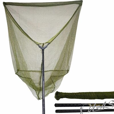 DELTA FISHING Karpfen Kescher 280cm Kopf 106x106cm Unterfangkescher Carp Net Sha