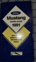 1991 Ford Mustang Bedienungsanleitung FüR Besitzer Und Betreiber