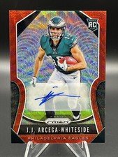 2019 Prizm J.J. Arcega-Whiteside Auto RC Rookie Red Wave /149 Eagles CFL