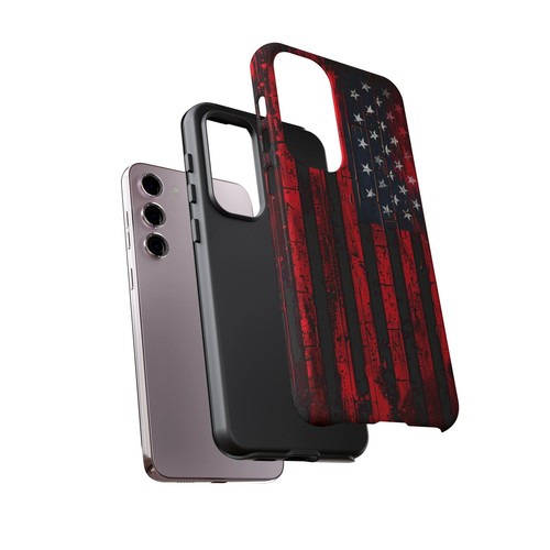 iPhone/Galaxy/Google Rugged American Flag Neon Colors Patriotic Tough Phone Case - Picture 229 of 274