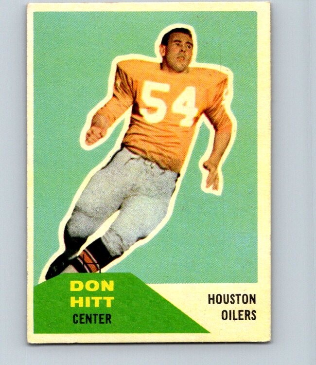 1960 FLEER FOOTBALL #70 DON HITT MID GRADE KY | eBay