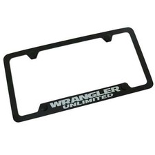 Jeep Wrangler Unlimited License Plate Frame With 4 Hole Black Jeep Wrangler Unlimited License Plate Frame With 4 Hole Black