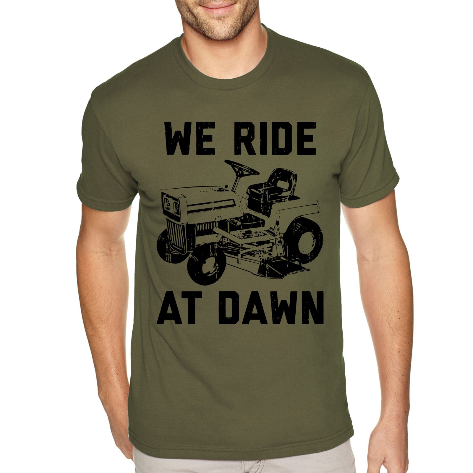We Ride At 8 Men's We Ride at Dawn T-Shirt, Funny Dad Husband Outdoor Landscape ...