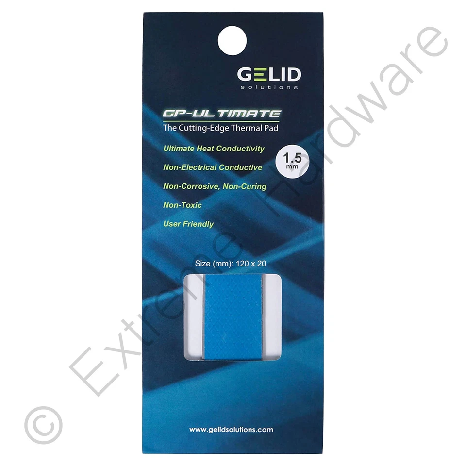 Gelid Solutions GP-Ultimate Thermal Pad 120 x 20 x 1.5mm 15 W/mK TP-GP04-R-C