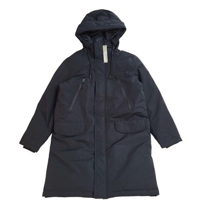 Red Herring Black Hooded Wadded Parka coat Uk Men's Size S Bnwt