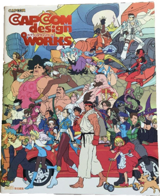 CAPCOM design WORKS Art Book Illustration Used Japan