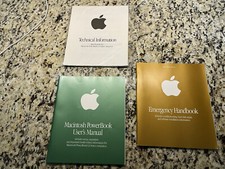 VINTAGE Apple Macintosh PowerBook User s Manual, Emergency Handbook Tech. Info