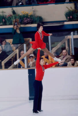 Ursula Nemec Michael Nemec Pairs ice skating event at the Oly- 1976 Old Photo 2