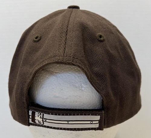 Wyoming Cowboys VTG Hat OSFA Brown White Embroidered Logo College Football - Picture 5 of 9