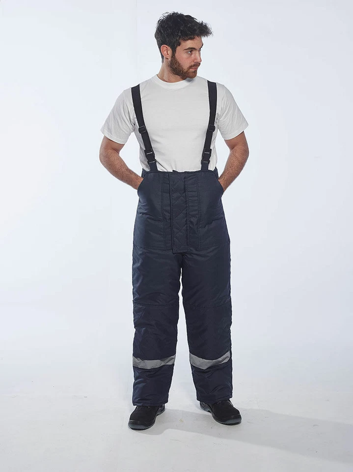Portwest CS11 ColdStore Quilt Lined Polyester Reflective Pants with 6 Pockets - Image 2 of 4
