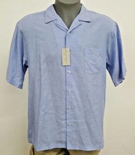 Cremieux Signature 2 Blue Chevron Stripe S/S Men's Shirt NWT 79.50 Choose Size
