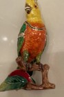TRINKET Box Metal PARROT Bird Enameled Hinged JEWELED Crystals  3 1/2” — photo 7