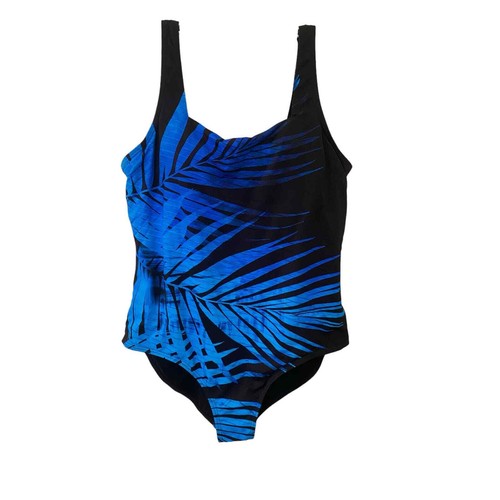 Swimsuits For All Women’s Swimsuit, Size 22, Blue & Black, NWOT