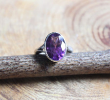 Amethyst Sterling Silver Ring size 6