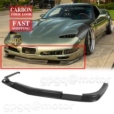 For Corvette C5 1997-2004 ZR1 Style 3x Carbon Fiber Front Bumper Lip Spltter Kit