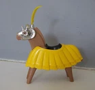 Playmobil (L52c01) MIDDLE AGES - Horse with Helmet & Yellow Set 3265 Vintage