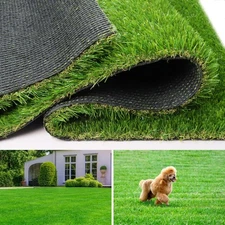 Artificial Turf Grass 4 FT × 6 FT, Fake Grass Rug Realistic Grass Carpet 1.38...