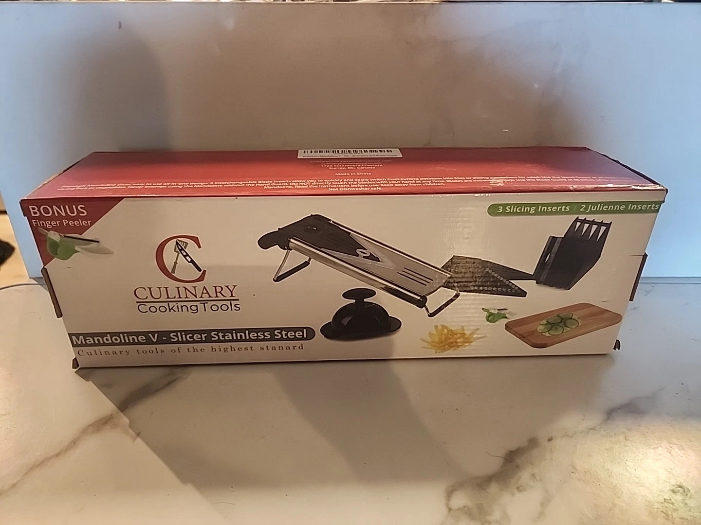 Culinary Cooking Tools V-blade Mandolin Blades Slicer Stainless Steel 3 Inserts