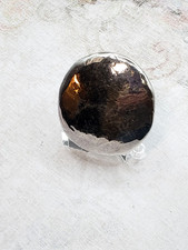 Large 2  Round Vintage 925 Sterling Silver Israel Contemporary Statement Ring