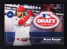 2020 Topps Draft Day Medallions Black 8/50 Bryce Harper #DDM-BH 04br
