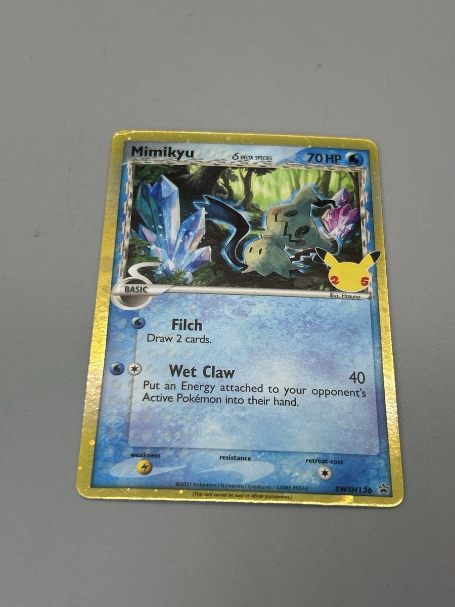 ♏️ 2021 Pokémon Mimikyu SWSH136 McDonald's 25th Anniversary