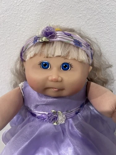 Cabbage Patch Kid with Spring 2003 Lavender Dress - Great Condition!