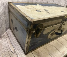 Unbranded Vintage Cat Trunk — Fluffy White Cats Print Steamer Chest, Retro Decor