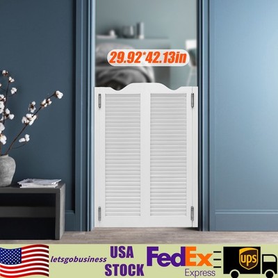 Partition Door Half Door Double-hinged Pine-wood Door 180° Open Countryside USA