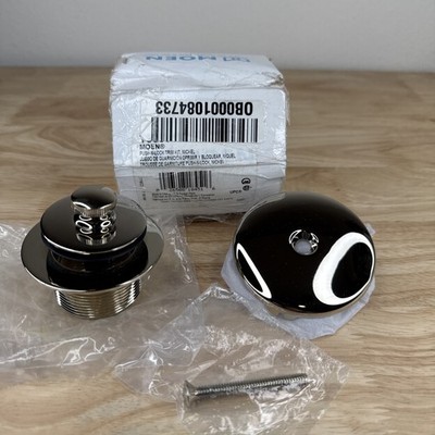 Moen 1-1/2'' Threaded Tub Drain Kit Push-N-Lock Drain Assembly T90331NL Nickel