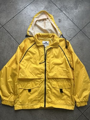 VTG CALIFORNIA OUTERWEAR Raincoat W/ Hood full zipper Size L